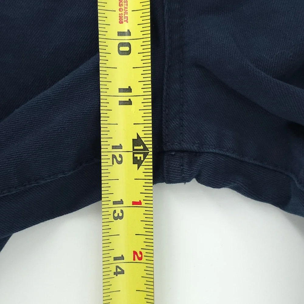 William Rast Mens Pants Dean Slim Straight 40x32 Navy Blue Chino Twill Justin T